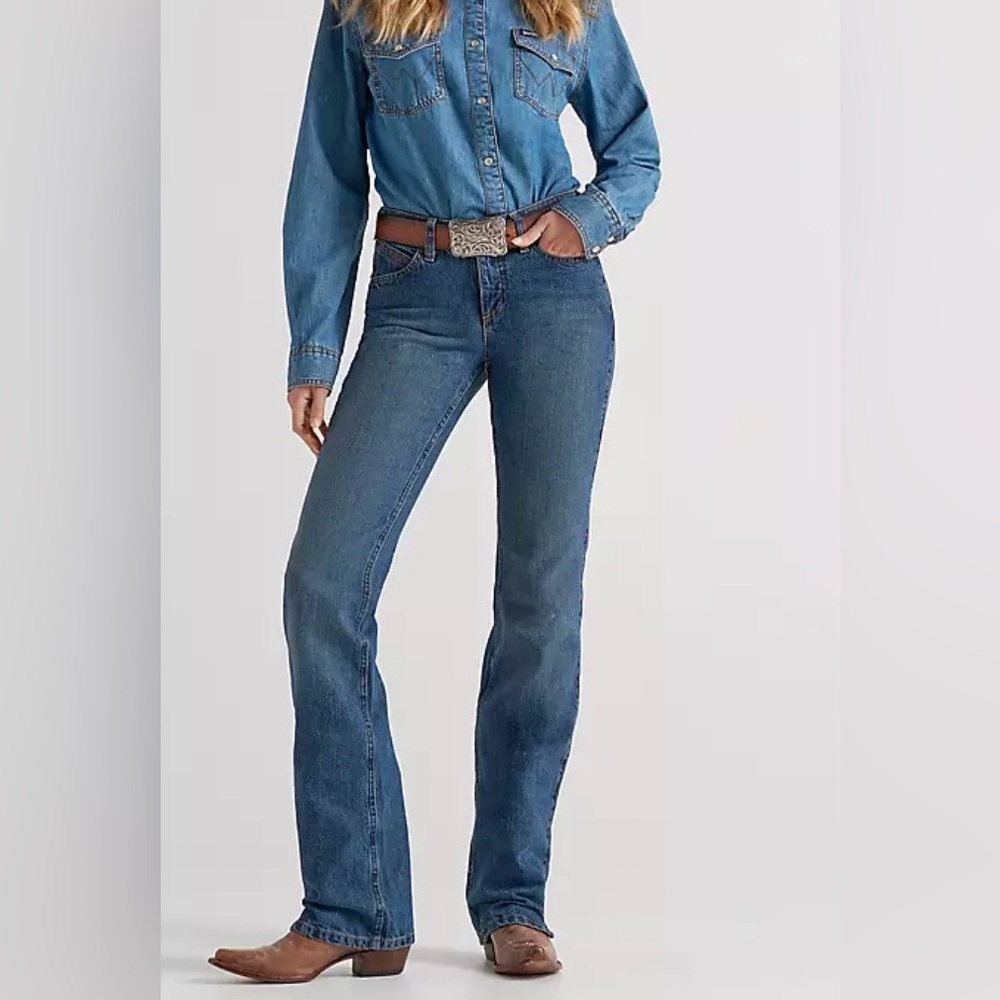 Wrangler Medium Blue Flare Jeans